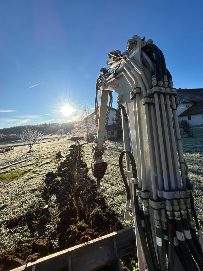 Bruckberg Kronthaler Gammelsdorf Galabau Gartenbau Minibagger Erdarbeiten Aushub